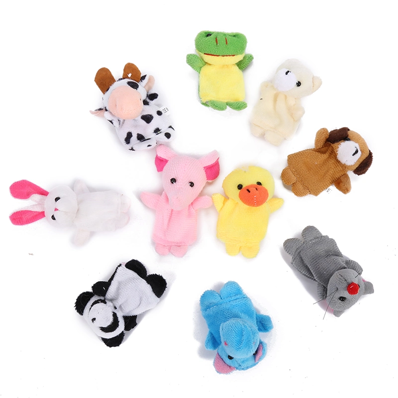 Cartoon Hand Puppet Doll Finger Puppet with Different Style Can Be OEM