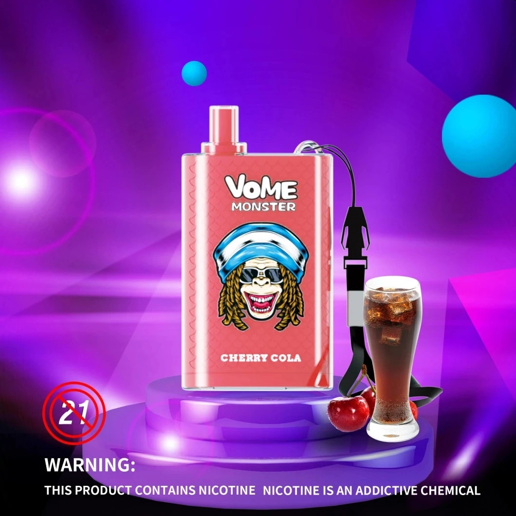 Hot Sell Randm Vome Monster 10000 Puffs 12 Geschmacksrichtungen 0% 2% 3% 5% Nikotin regulierbarer Luftstrom Salz 20ml von E-Liquid 850mAh wiederaufladbarer Netzspulenvape