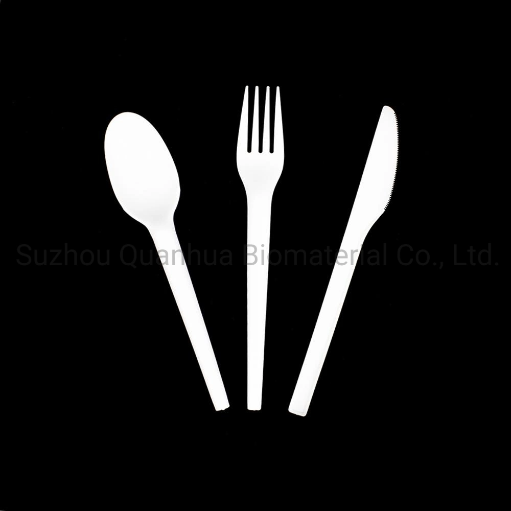 Hotel Eating Place Cafe Hot Selling Compostable Fork Biodegradable Fork Disposable Cutlery