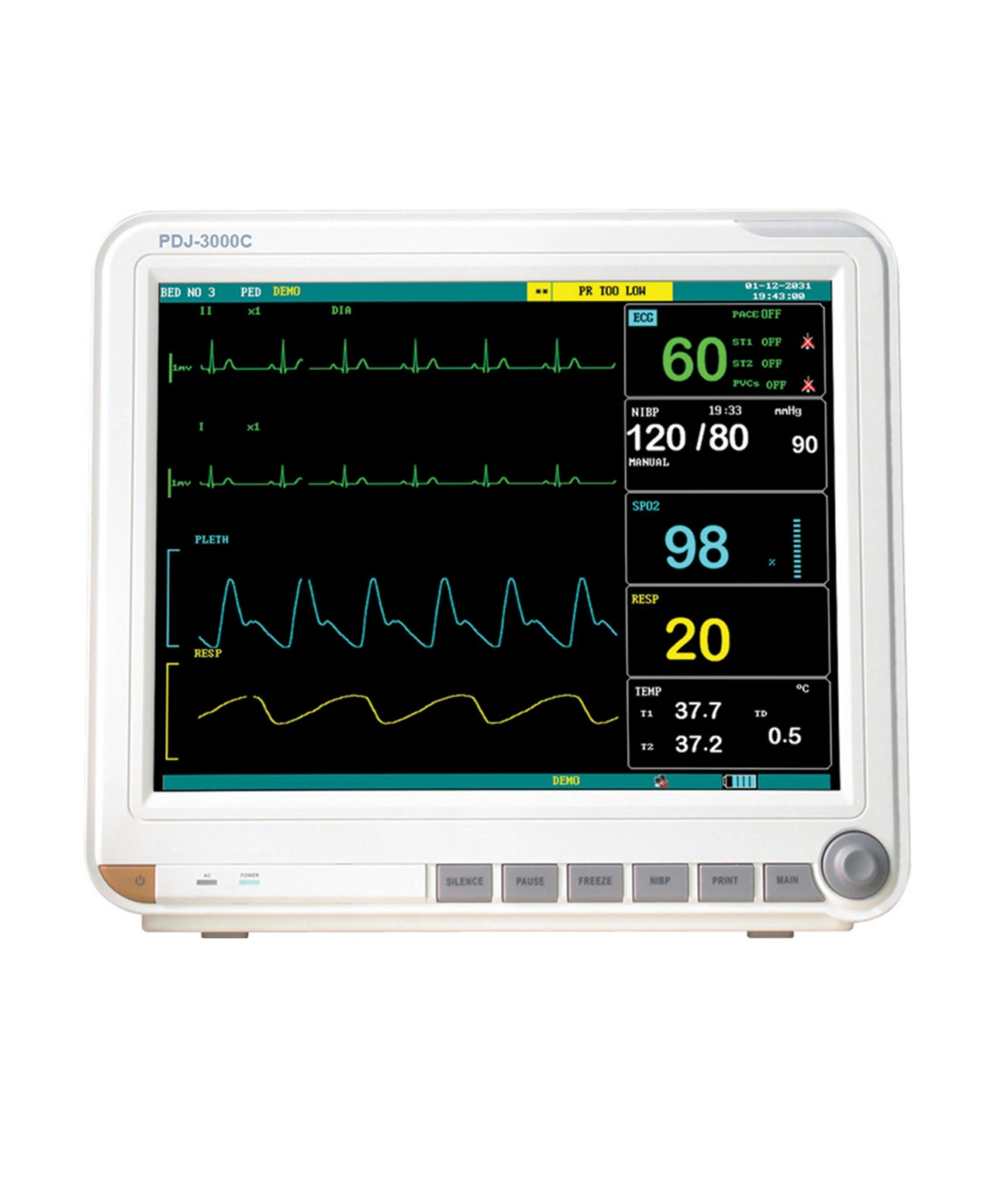 Rh-E3000 Multi-Function Hospital Patient Monitor