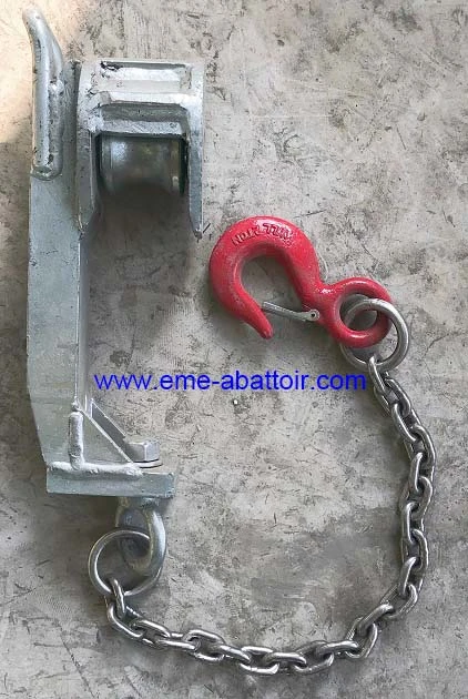 High Strength Cow Bleeding Shackle Cattle Abattoir Equipment for Beef Processing Machine