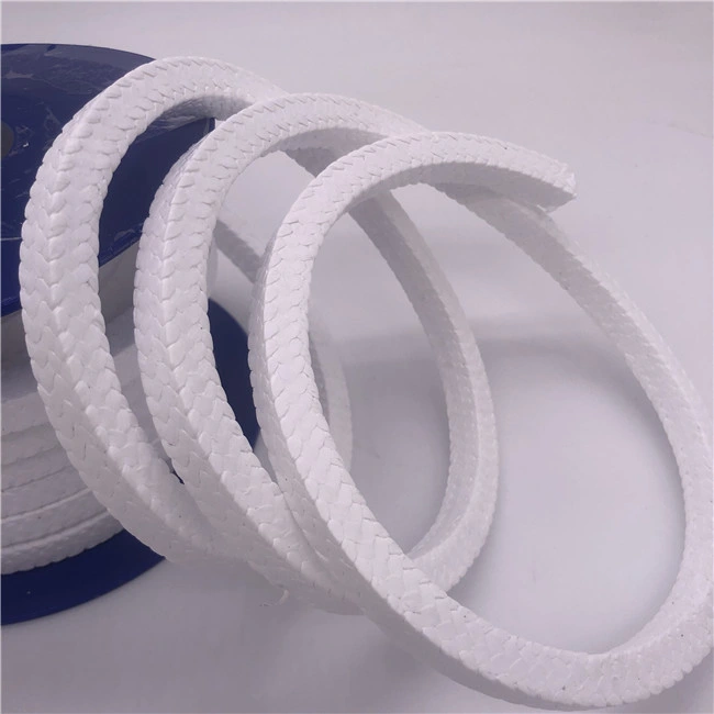 China Sellado de alta temperatura nuevo material de embalaje de la glándula de fibra de PTFE puro