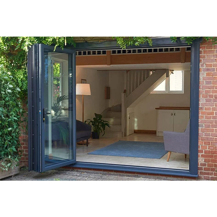 USA Certification Bi-Fold Doors Patio Folding Doors Energy Efficient Exterior Aluminum Sound Insulation Folding Door