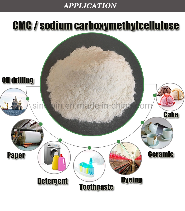 Natriumcarboxymethyl-Zellulose-Pulver mit hoher Viskosität 8000 in Detergenzien CMC Für Flüssigseife