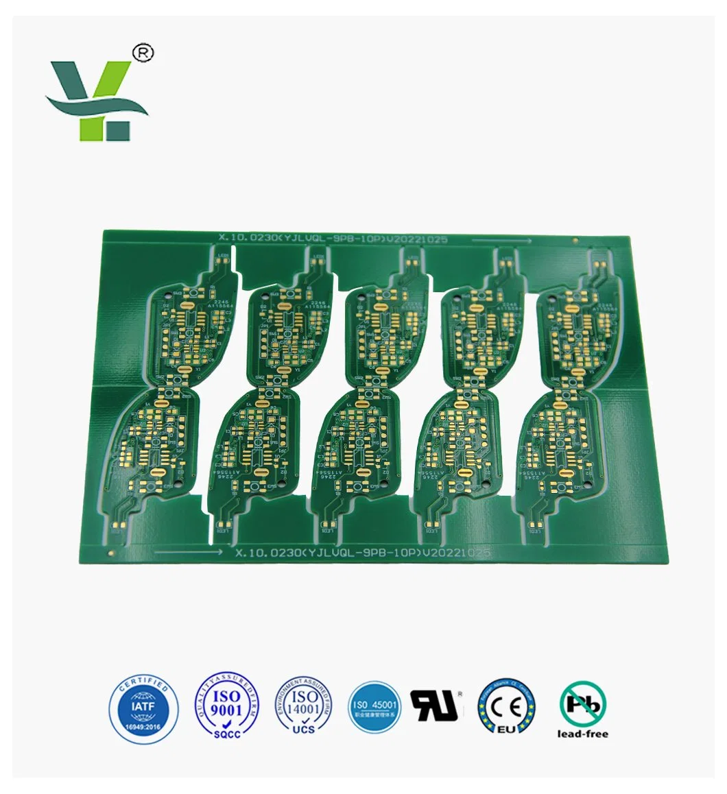 Fabricant de PCB pour le tableau or d'immersion de clé de moto imprimé Carte de circuit imprimé