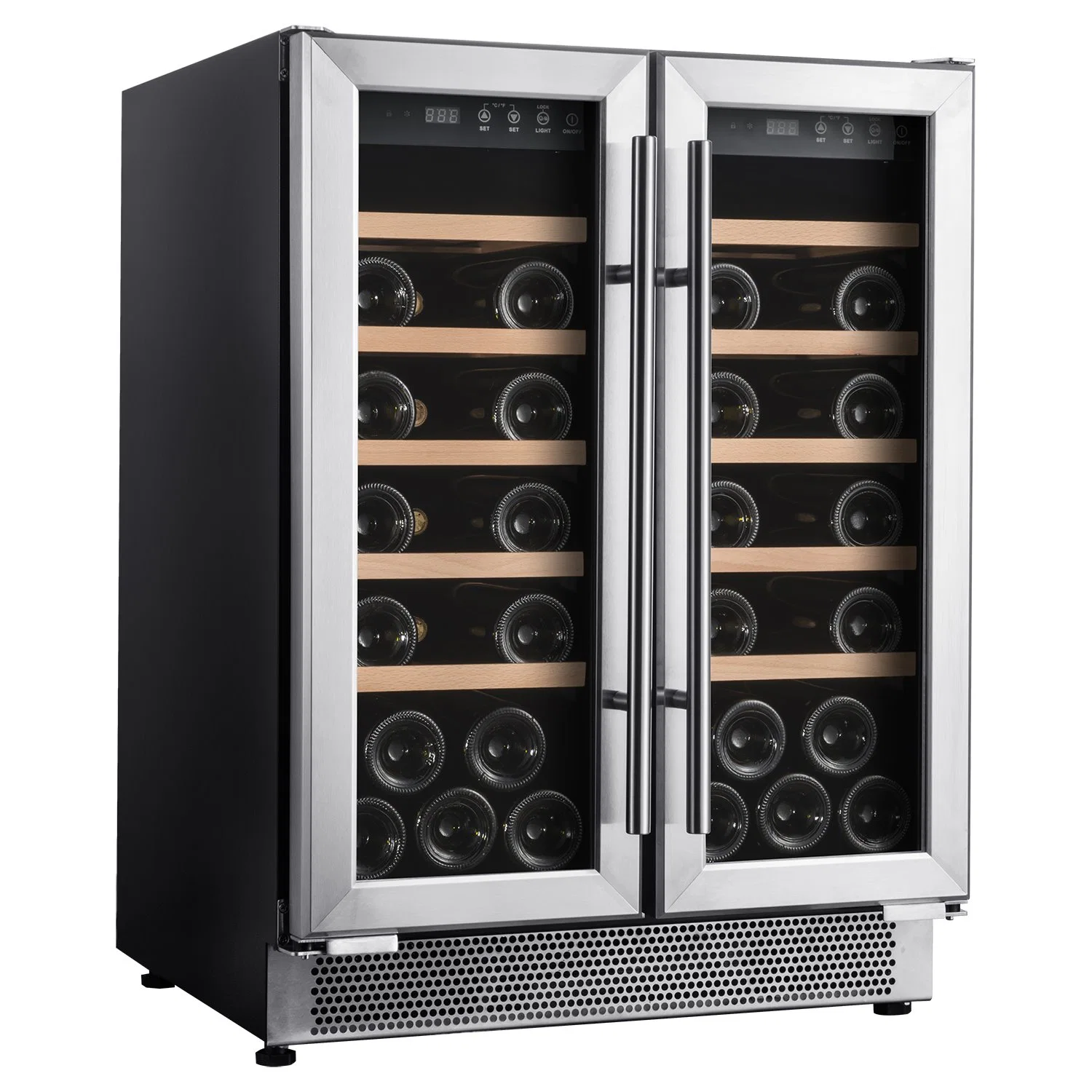 Ce 40 Bottles Wine Cooler with Side by Side Wine Cooler