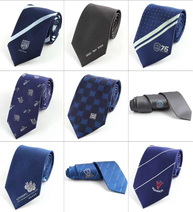 Luxurious 100% Silk Men's Necktie for Business Custom Design Accepted