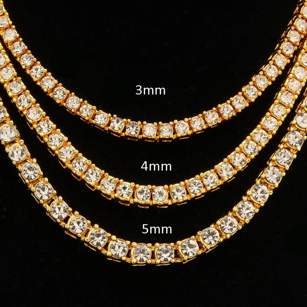 3mm 4mm 5mm bestanden Diamond Test VVS Moissanite Tennis Link