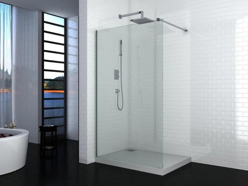 Cuarto de baño simple sin cerco de la Puerta de ducha de cristal mampara de ducha