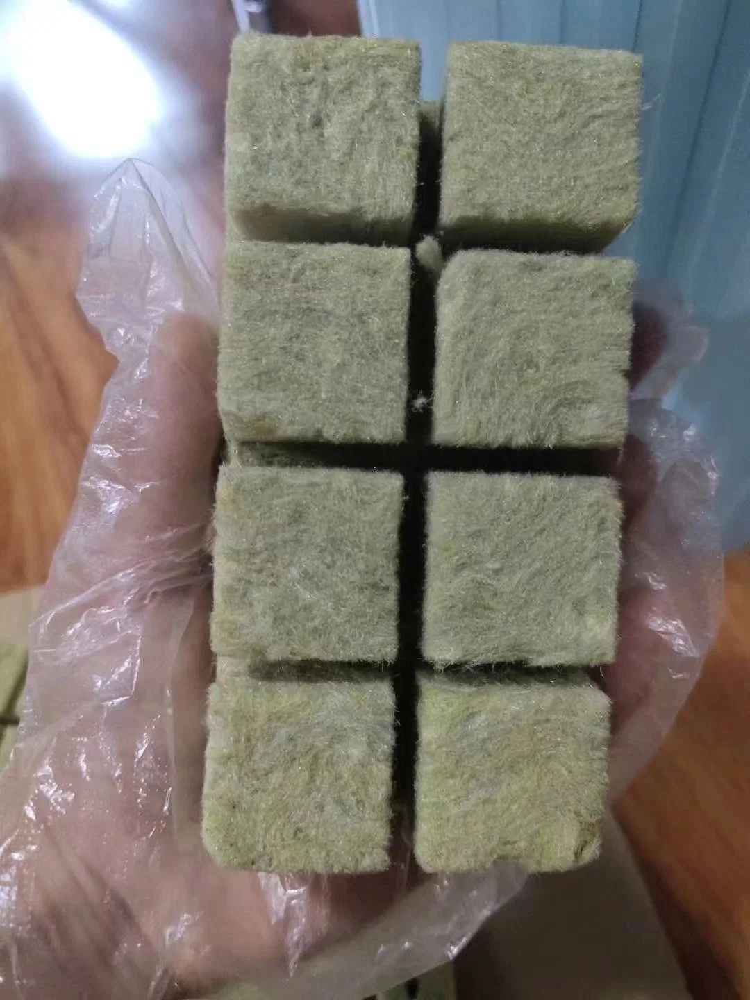 6X6 дюймов Rock Wool Grow Pling Block Agricultural Rock Wool Для гидропонного седлинга