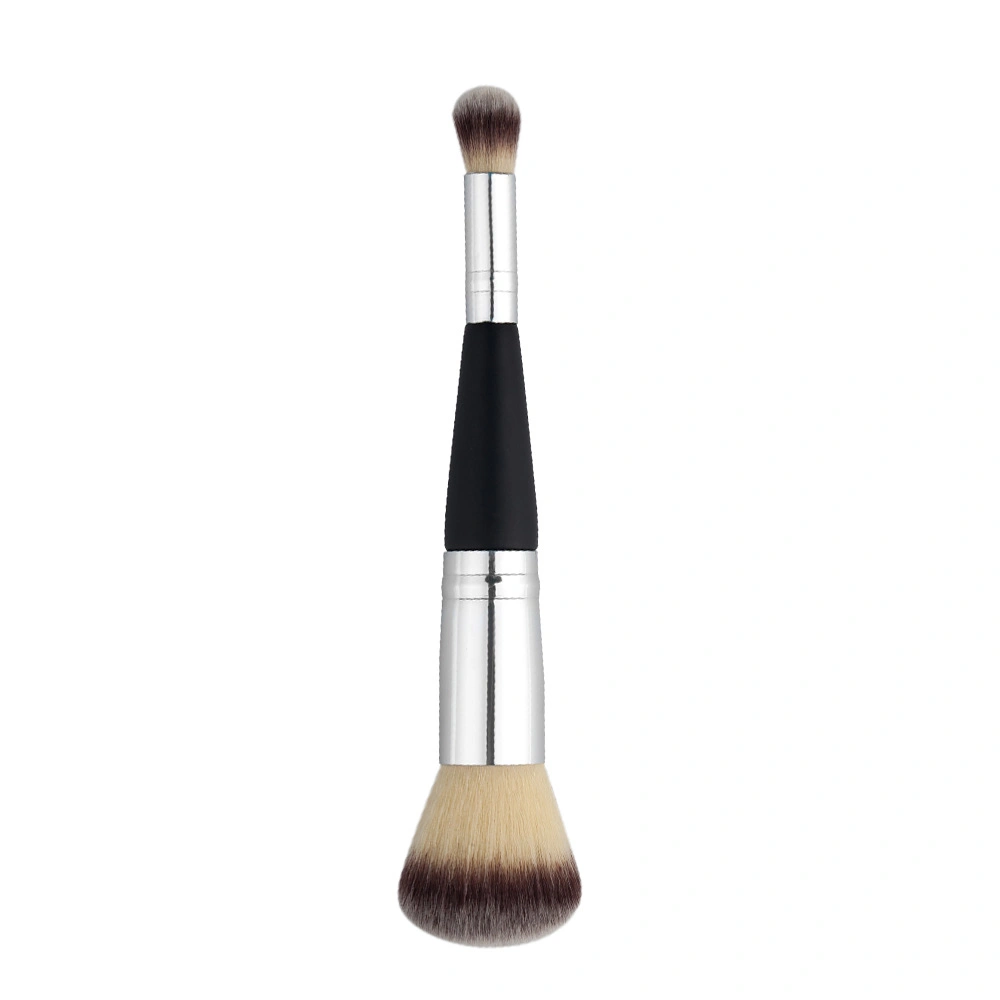 Wholesale/Supplier Wood Handle Premium Synthetic Double Sided Makeup Brush Set Foundation Blending Blush Eye Face Liquid Powder Cream Cosmetic Brushes