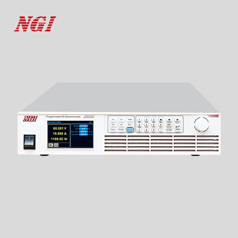 Ngi 600V / 20A / 1200W DC Electronic Load Lab Adjustable Program Control for Factory and Research