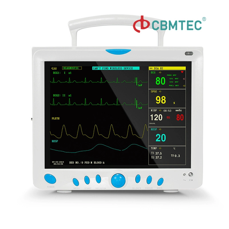 12'' LCD a color TFT Monitor de Paciente fabricante profesional multilingüe