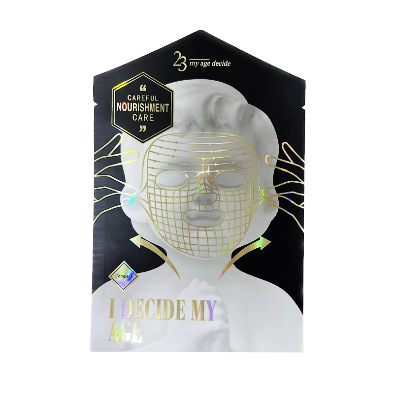 Laser Film UV 3D Aluminium Foil Metalized Mask Plastic Package Bags