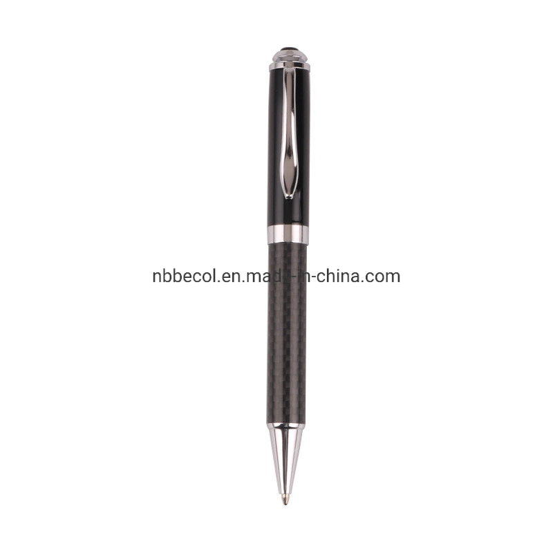 New Model Rotating Carbon Fiber Pen Metal Ball Pen with Custom Logo