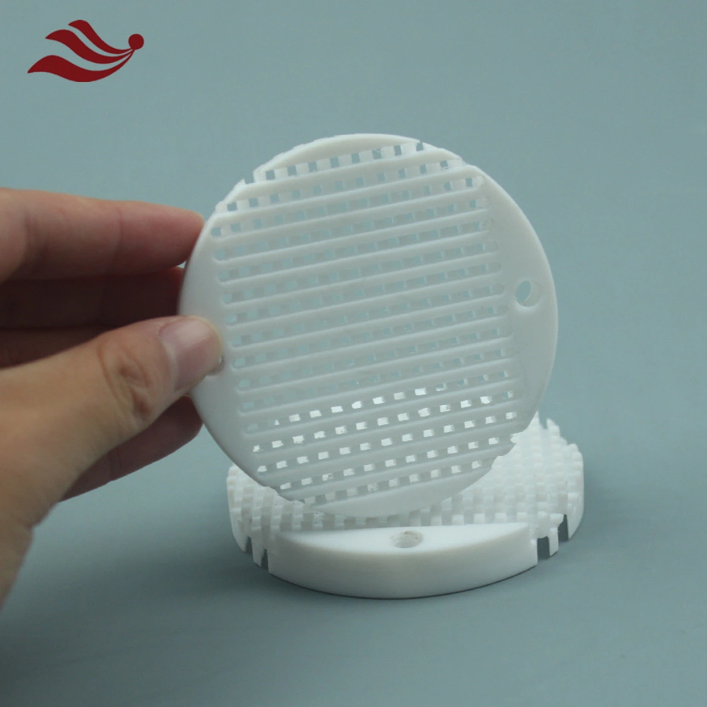 PTFE 3.5cun Wafer Cassette Solar Cell Wafer Cleaning with Acid Tank Transporting Wafers