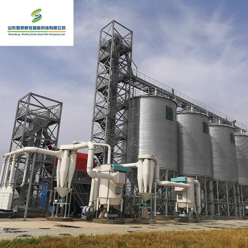 Verzinkter Stahl Silo 500ton 1000ton Stahl Hopper Boden Silo Korn Weizen Mais Mais Mais Silo