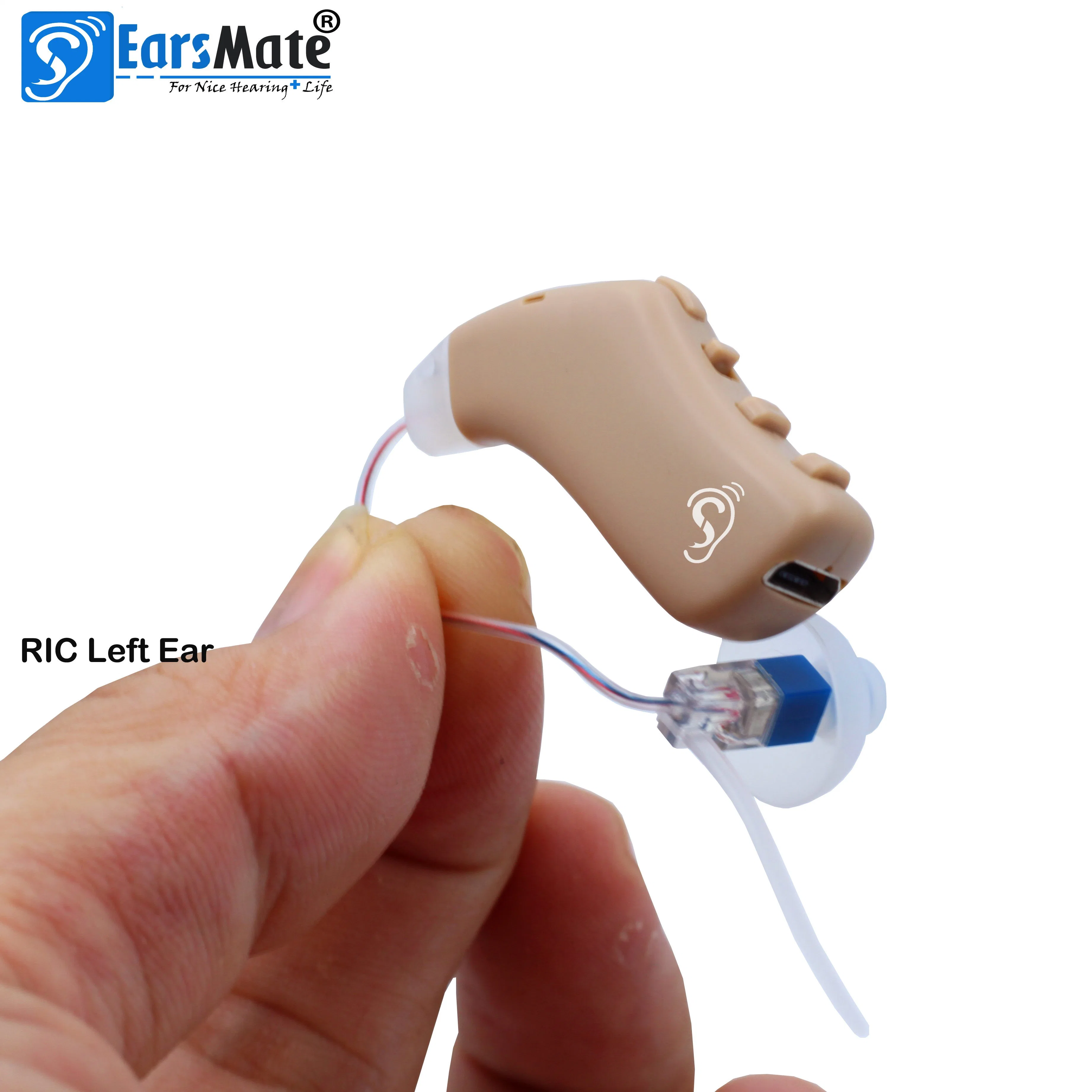 Adaptive Noise Reduction Digital Hearing Aid Ric 16 Channel Bands by Earsmate Manufacturer