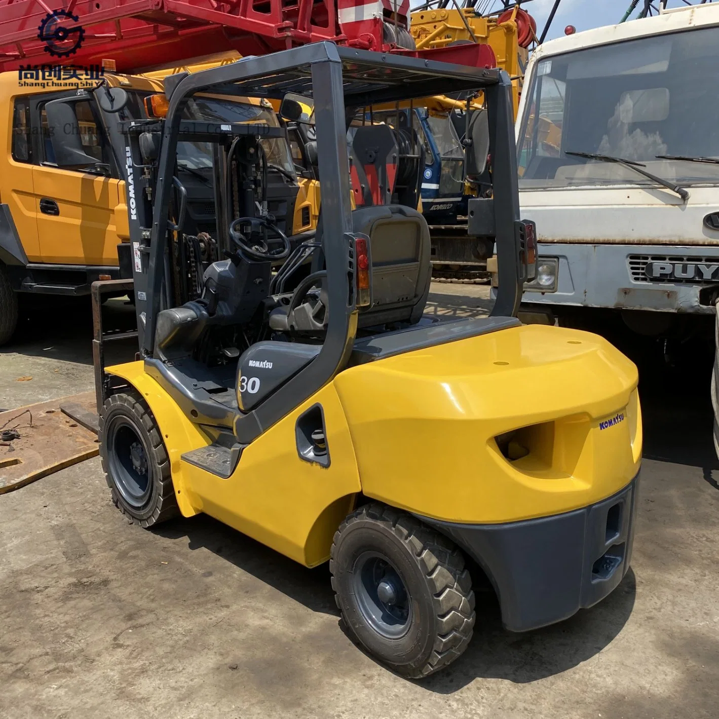 Used Original Japanese Imported Komatsu 16th Generation 3 Ton Forklift Three-Door Framefd30t-16 Model, The Highest Rise 4.5 Metersdiesel Forklift for Sale