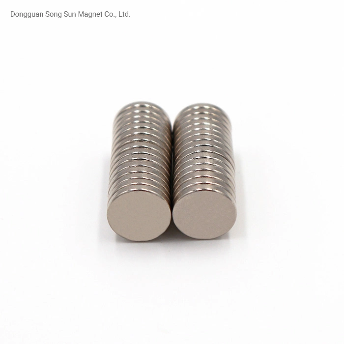 Neodymium Magnet N45 Disc Shape Diameter 10mm Thickness 1, 3mm with Steel Plate Diameter 14mm Thickness 0, 3mm