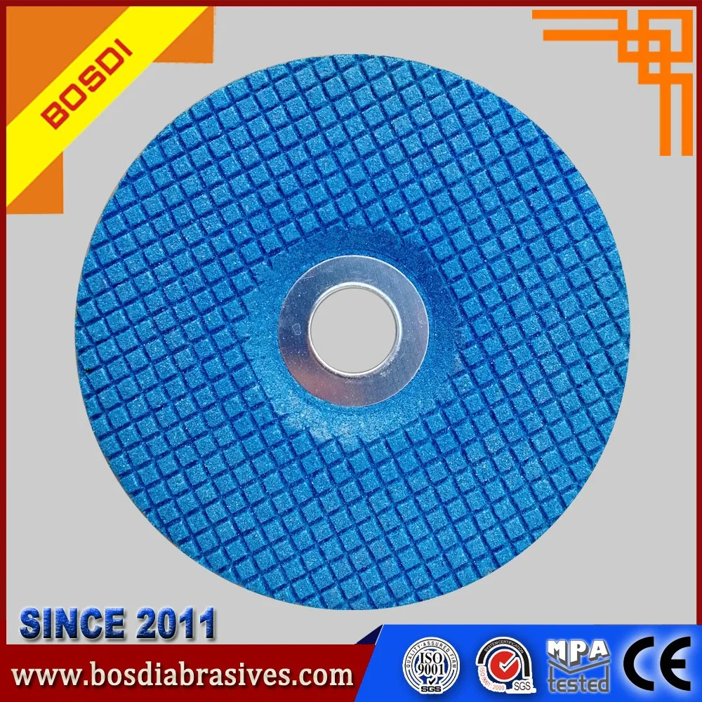 China Hot Sale T27 4"/4.5/5"/6"7"/9" Resin Flexible Grinding Wheel for Steel/Aluminium/Stone/Inox