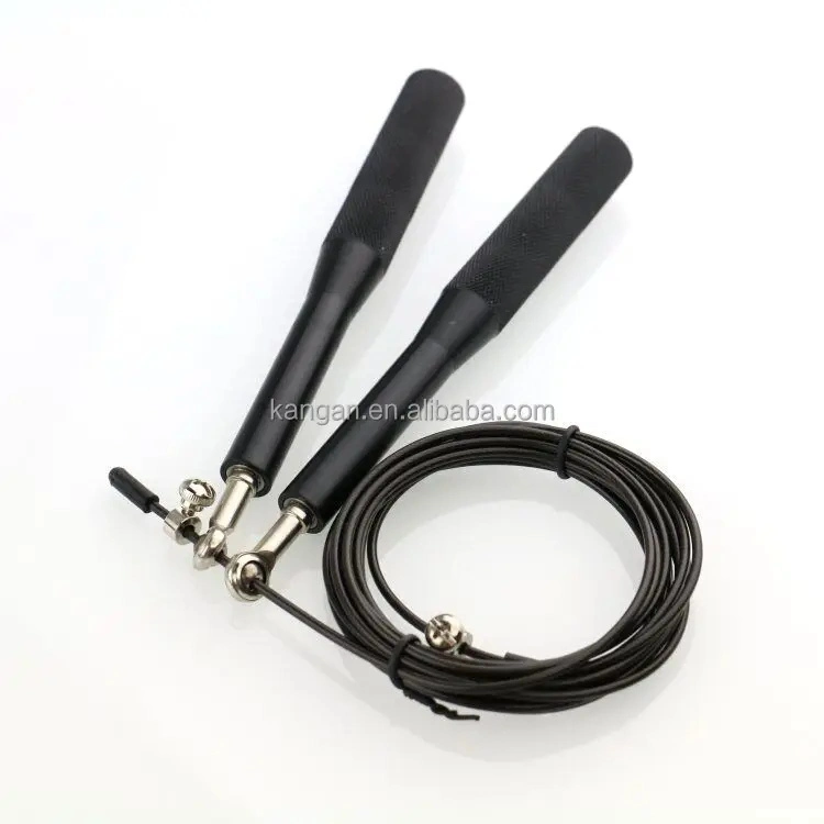 Wear-Resistant Colorful Plastic Handle Speed Soft Flat Jump Rope with Bearing