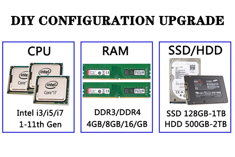 ODM OEM Brand Core I3 I5 I7 Office Business Gaming Computer Desktop All in One PC Office and Business Desktop