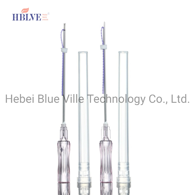 Factory Price 18g 150mm Blunt Needle Cannula Cog 3D Pdo Thread Lift Face Lift Pdo Double Hilos for Face and Body