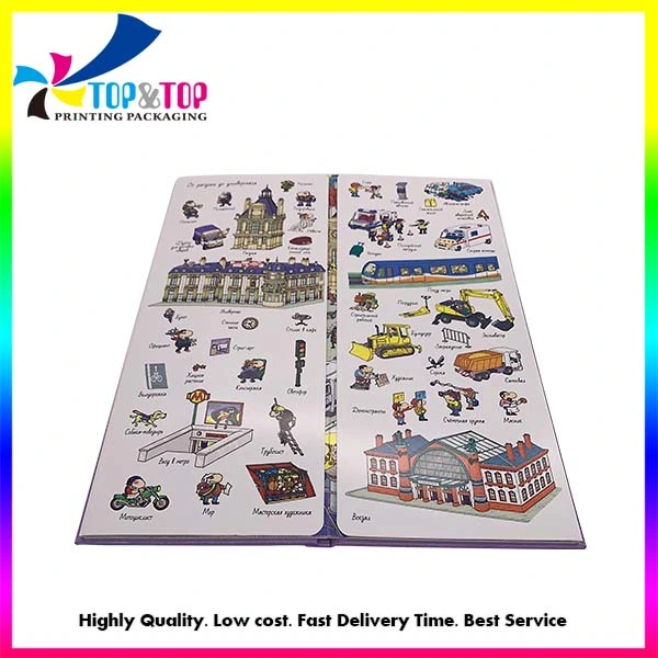 Custom Children Board Folding Coated Hard Cover Book Printing