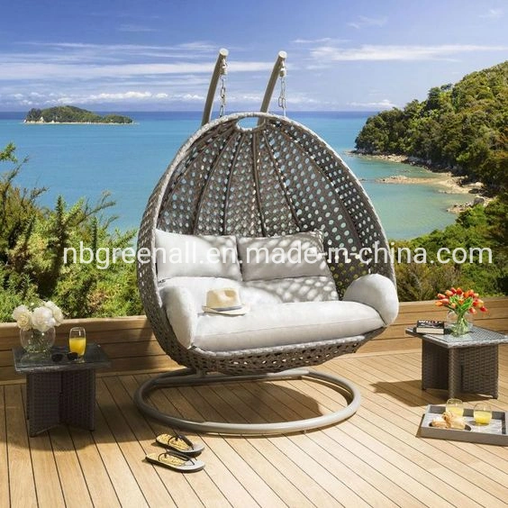 Outdoor / Indoor Patio Gartenmöbel Doppelsitzer Hängeschwinge Stuhl