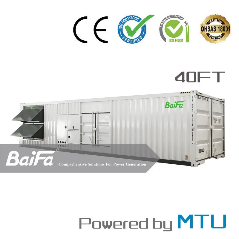 2400kw Containerized 40FT Container Electric Power Gas/Diesel Generator Powered by Mtu Engine