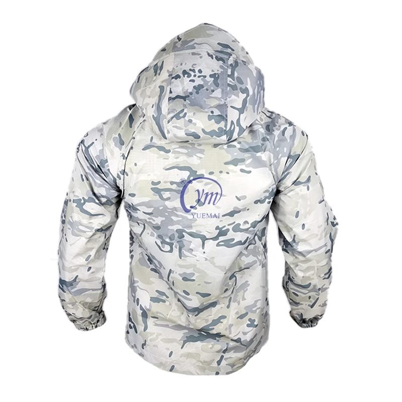 Hunting Climbing Breathable Snow White Tactical Parka Outdoor Waterproof Jacket