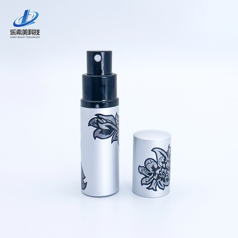 Parfume Cosmetic Packaging Glass Perfume Tube 10ml Twist up Metal Coat Spray Bottle Aluminium Perfume Atomizer Easy Take