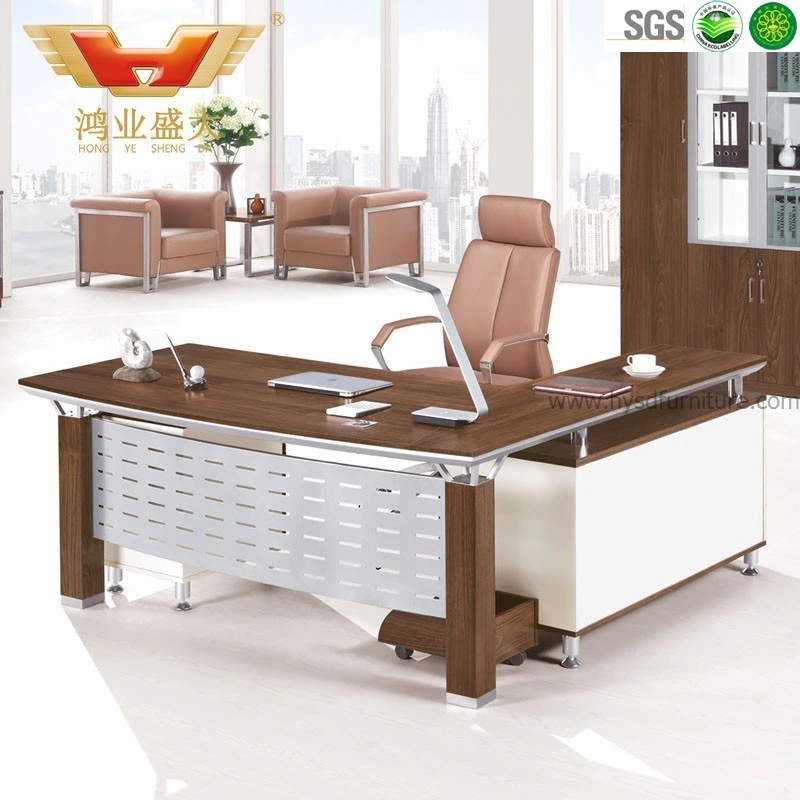 Modern Melamine Executive Table with L Shape Return (HY-JT05)