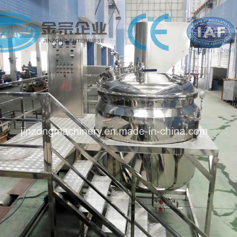 Factory Direct 500L Stainless Steel Electric Heating Liquid Soap Making Machine. Cosmetic/Liquid/Cream/Chemical Emulsifying Mixing Tank with Homogenizer