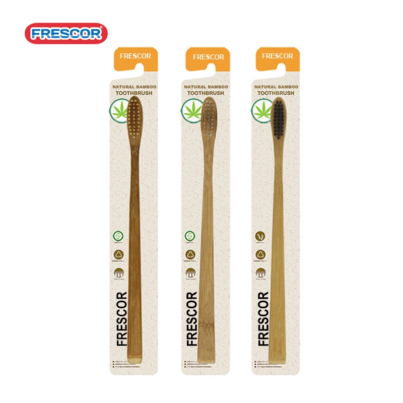 Logo personnalisé Fabricant Voyage Home Eco réutilisable Soft adulte Junior Produits Bamboo pour brosse à dents pour enfants