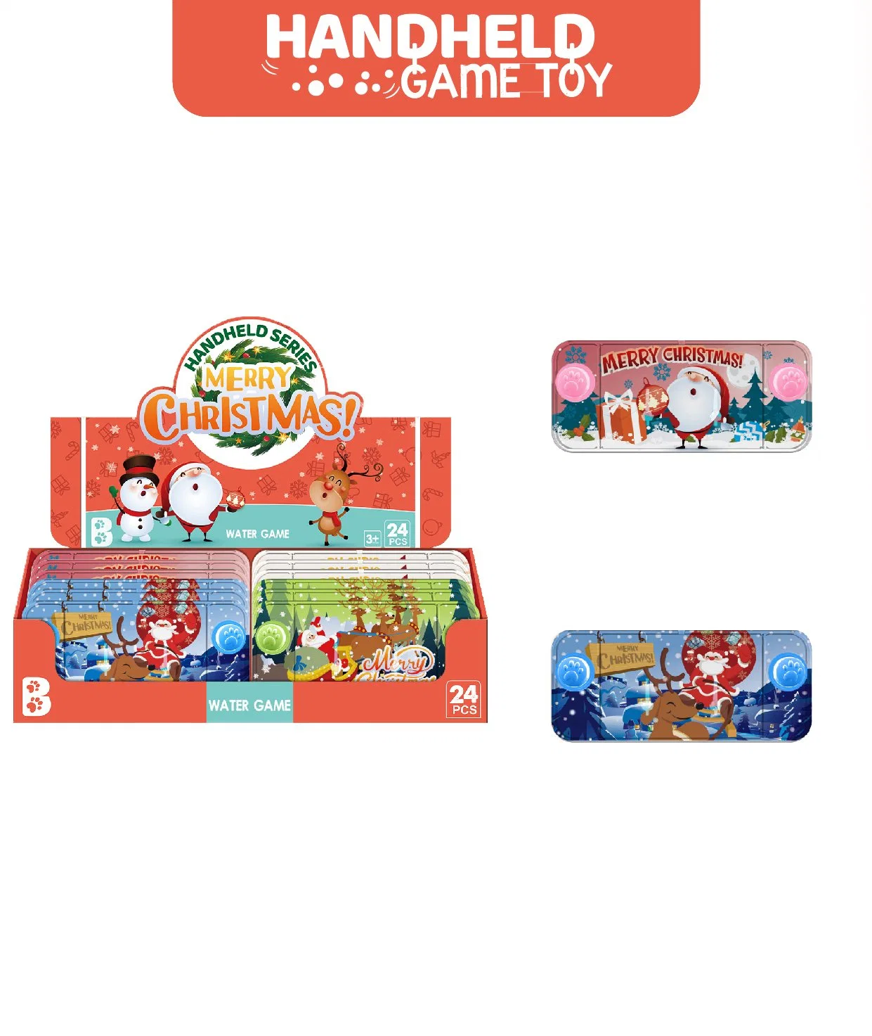 Jouet éducatif pour enfants promotionnel Thème de Noël de l'eau Ring Game jouets de la machine