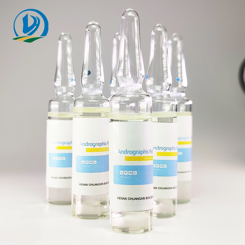 Veterinary Veterinary Medicine Andrographis Paniculata Injection, Pigs, Cattle, Sheep, Dogs, Cats, Respiratory Tract Cough, Asthma, Yellow and White Scour, Diar