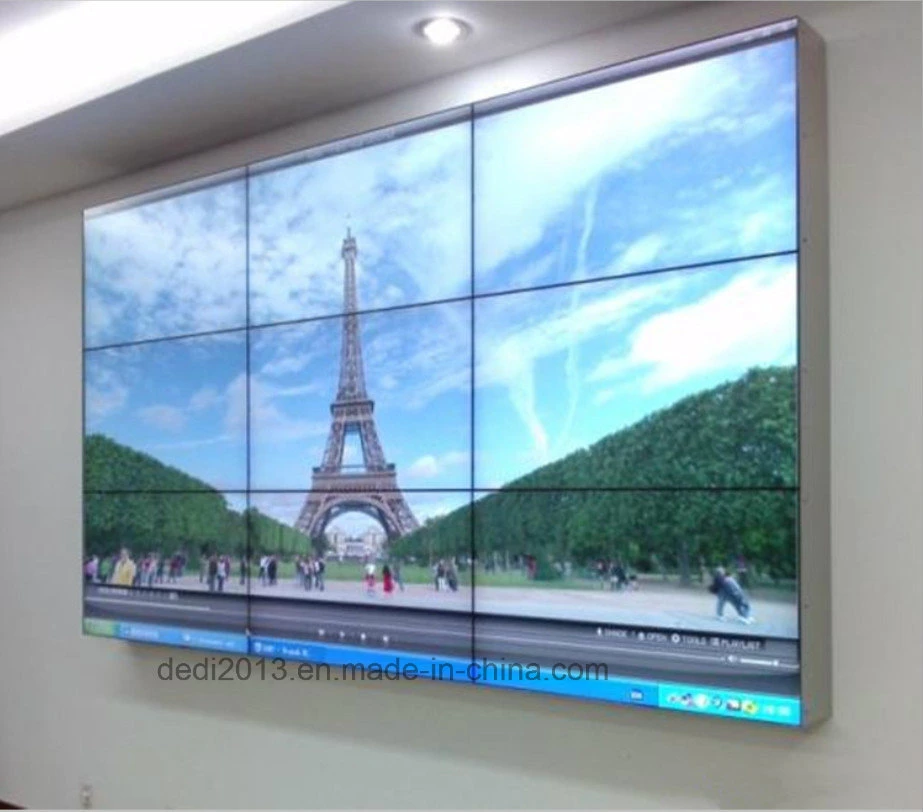 Wall Mount 55inch LCD Video Wall Display with 4K Resolution 3840X2160 and LED Backlight