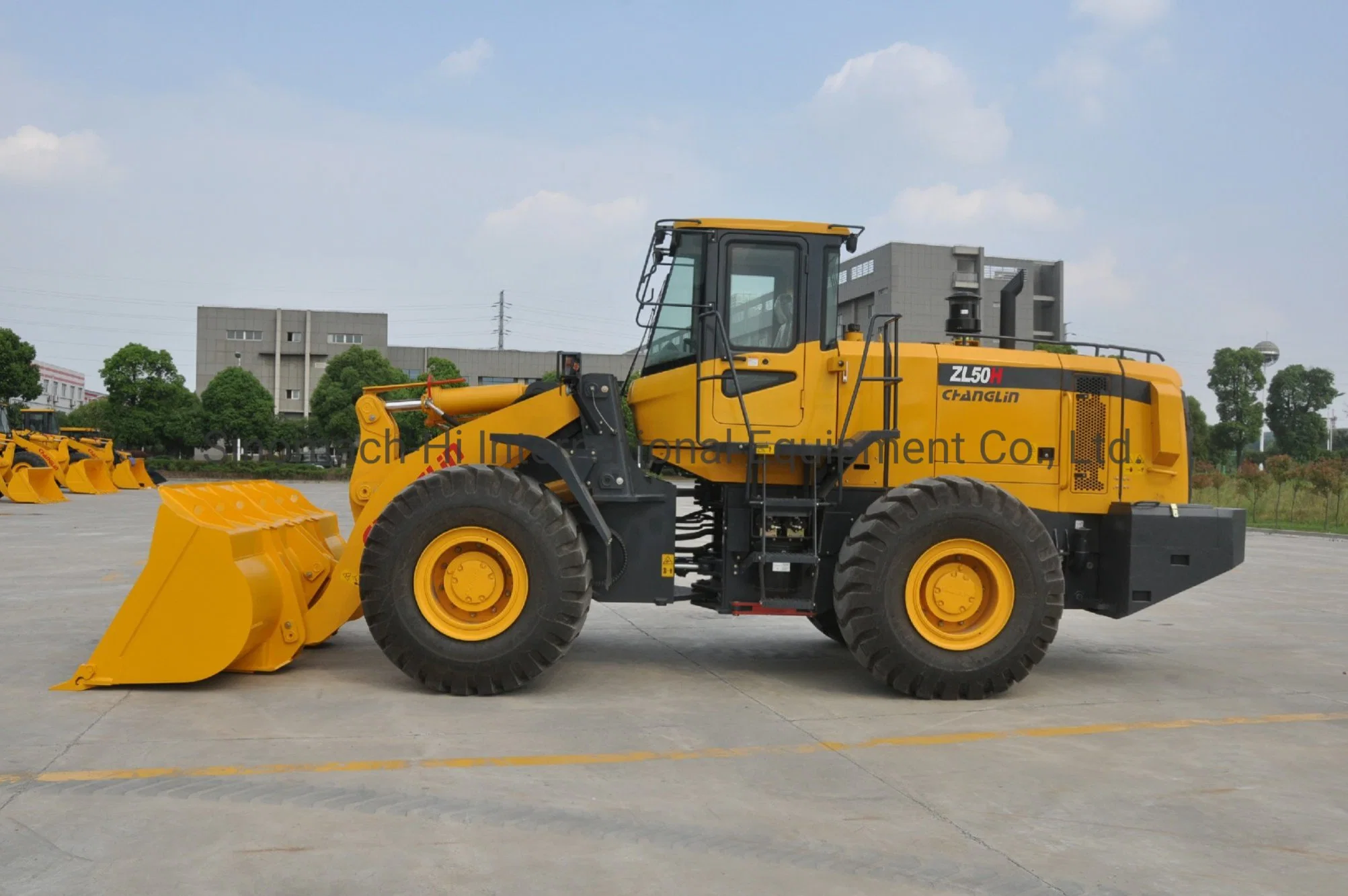 Sinomach Changlin 5.5tons Heavy Duty cargadora de ruedas con freno húmedo para el área polvorienta