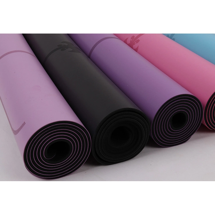 Anti Slip Extra Thick Customize Logo PU Leather Yoga Mat for Body Shape Building Exercise