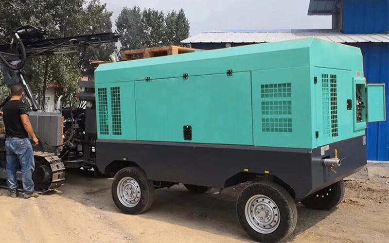 Rigorous Design Portable Air Compressor for Highway with Screw Car