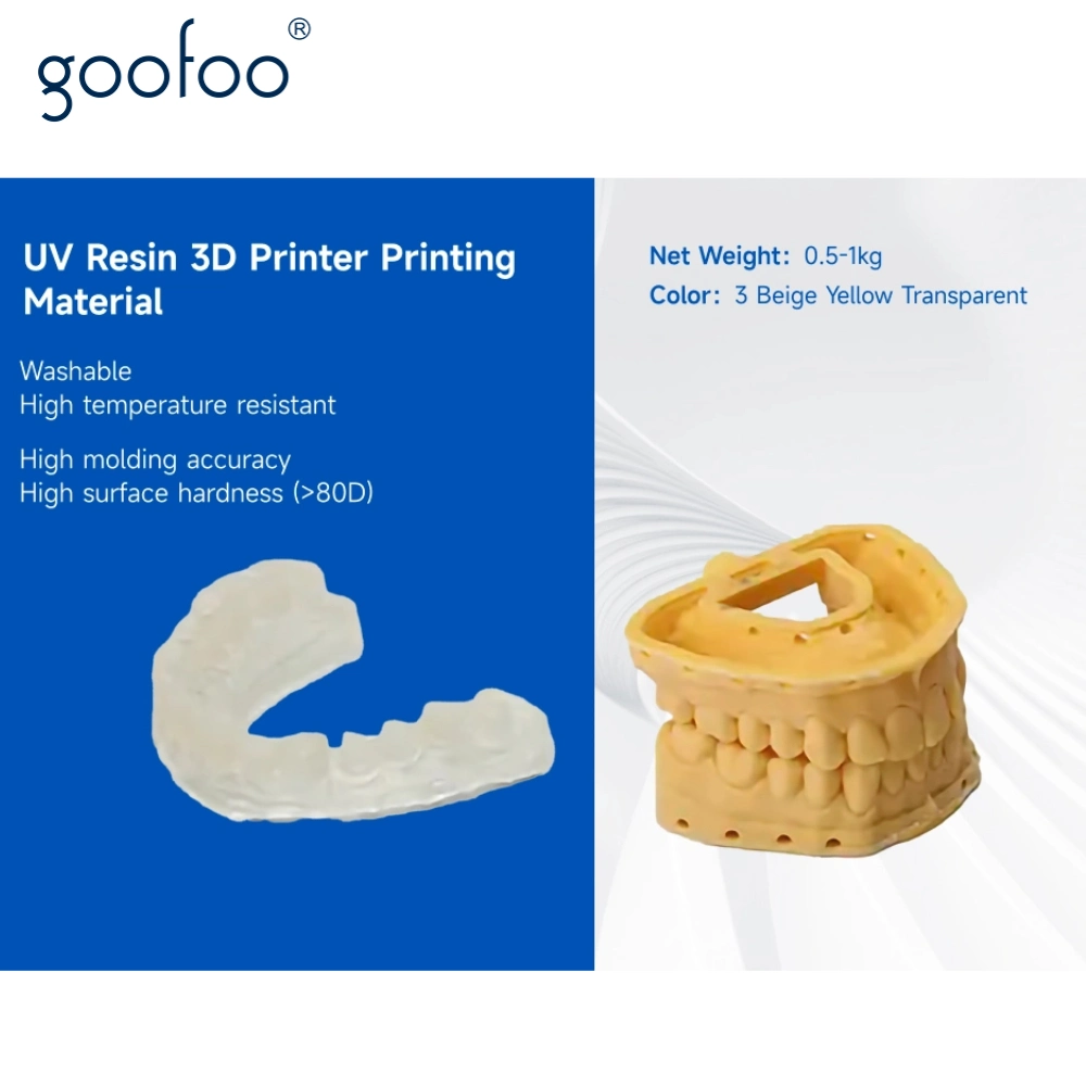 Dental Modelo 405nm Ortho Resin polímero económico para Dentle Lab Resina Modelo ortodóncico