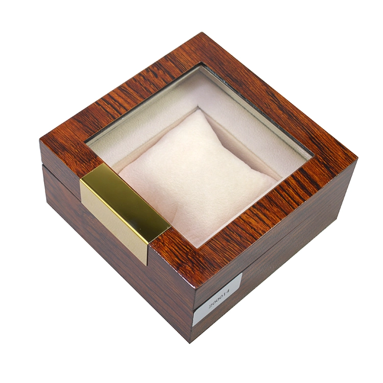 Wholesale Custom Logo Luxury Wood Watch Storage Case Gift Packaging Wooden Watch Box