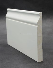 Waterproof Solid Pine White Color Wood Panels Door Moulding