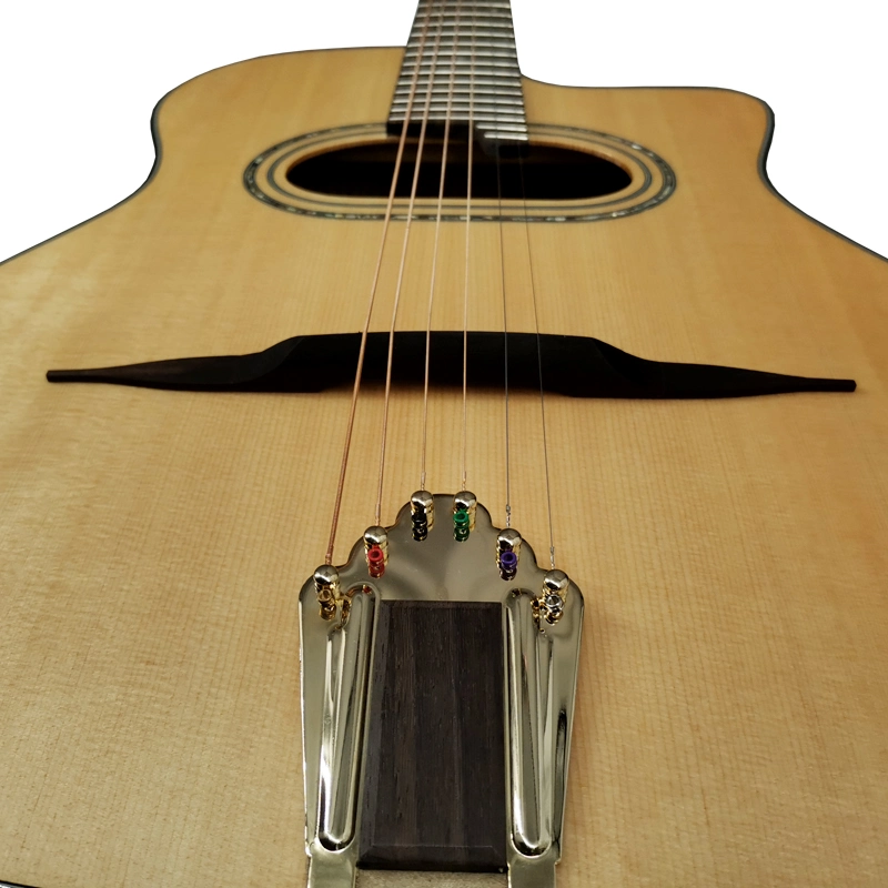 Aiersi marque fait main Professional D Hole Gypsy Jazz Guitar