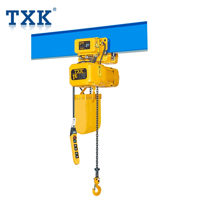 Heavy Lift Crane Parts Good Quality 1 Ton Movable Electric Chain Hoist