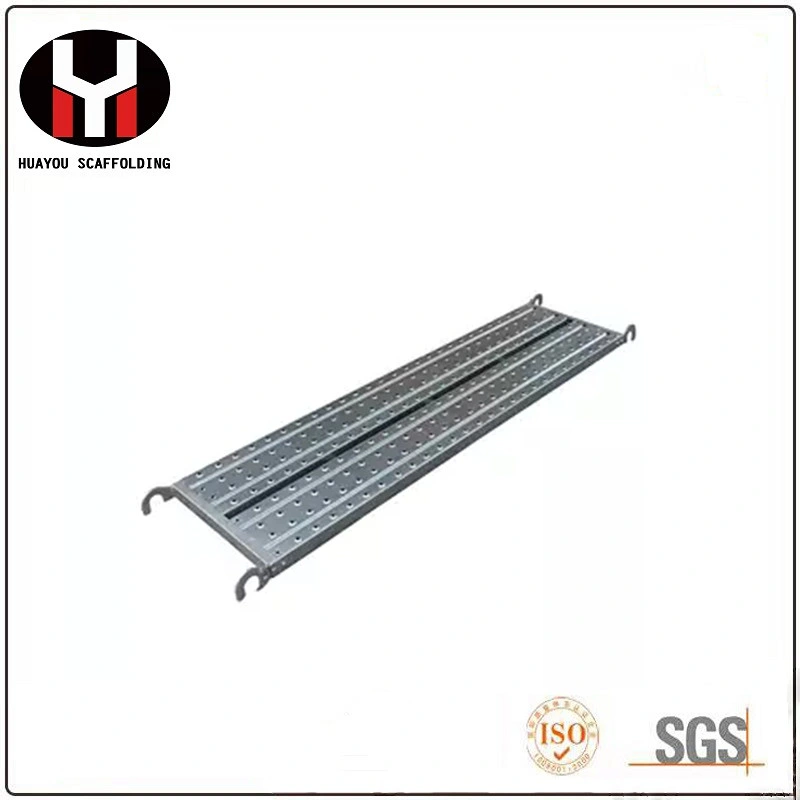 Galvanized Ringlock Scaffold Steel Board Steel Plank with Hook