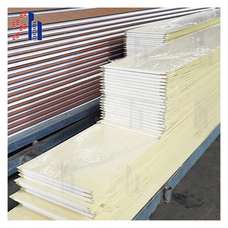 Heat Insulation Metal Siding PU Polyurethane Exterior Wall Decoration Sandwich Panels