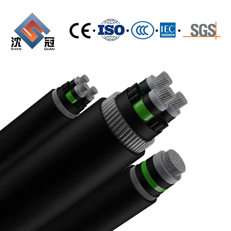 Shenguan 2 Core 3 Core 4 Core PVC Sheath XLPE Insulated 95mm2 Power Cable Manufacturer Electrical Cable Wire Cable Control PE Insulated.